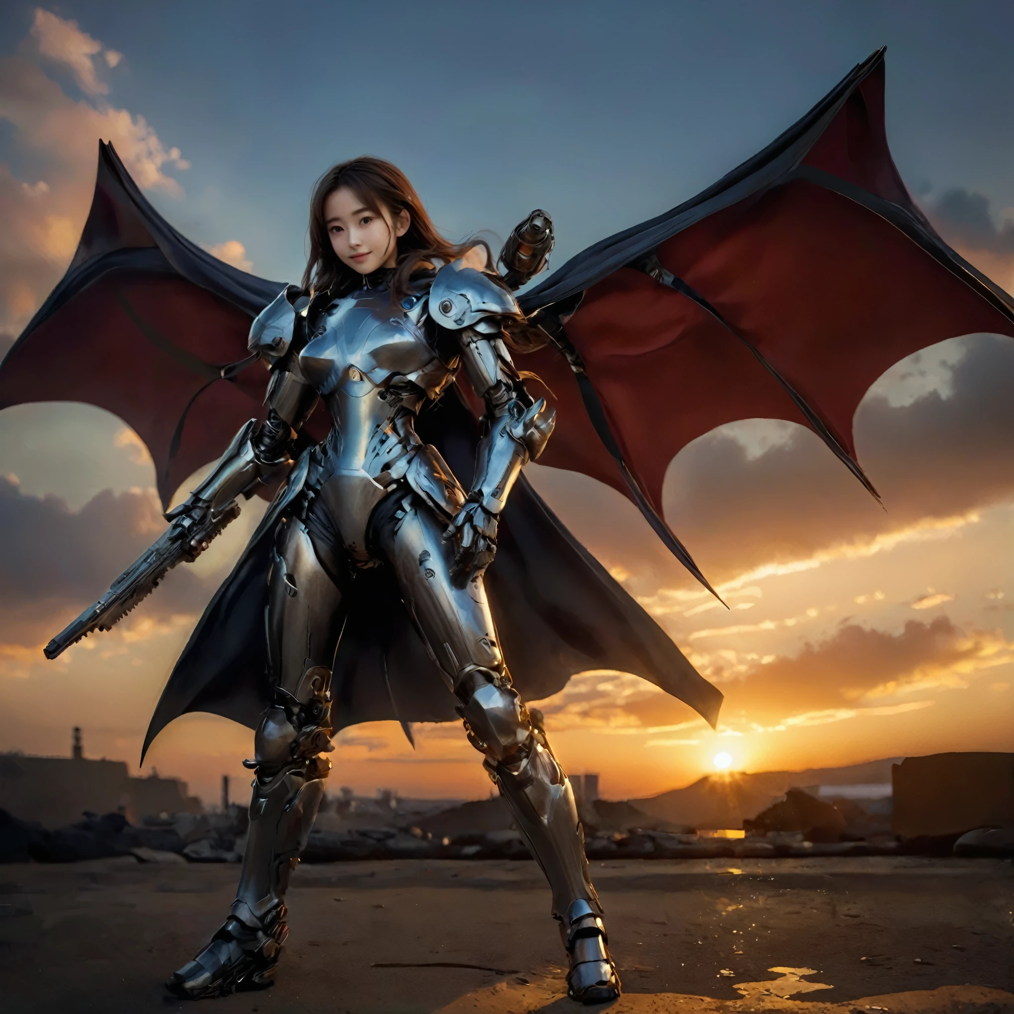 (high resolution,masterpiece,best quality,extremely detailed CG,),(japanese girl face), realistic, photorealistic, cinematic lighting, ultimately realistic all textures, ultimately intricate all details, all intricate, gloss and shiny,awesome many layers, 8k wall paper, 3d, ultimately cute face, ( solo:1.4), perfect female proportion,villainess, (fusion of bone and lady:1.4), (turtle form lady:1.2), (bone lady:1.2), (fusion:1.2), (solo:1.4), (smile:1.2), muscular, abs, (Armor composed of ultimately intricate detailed and complex parts), (Armor in which each part is composed of the ultimate in fine bone.), (Complex and three-dimensional shapes), (mechanical armor:1.3), (bone-type powered suit:1.2), (bone-type reinforced exoskeleton suit:1.4), (bone-type reinforced exoskeleton armor:1.2)