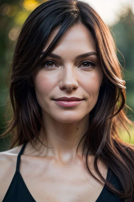 Very beautiful Famke Janssen, 30 year old, detailed eyes, highly detailed, slim, innocent face, wavy hair, high resolution, masterpiece, best quality, intricate high detail, highly detailed, sharp focus, detailed skin, realistic skin texture, texture, professional, 4K, charming smile, shot with Canon, 85mm, slight depth of field, Kodak Color Vision, body in perfect shape, extremely detailed, photographer_\( ultra\), photographerrealistic, Realstic, Postprocessing, maximum details, roughness, real life, ultrarealistic, photorealism, photography, 8K UHD