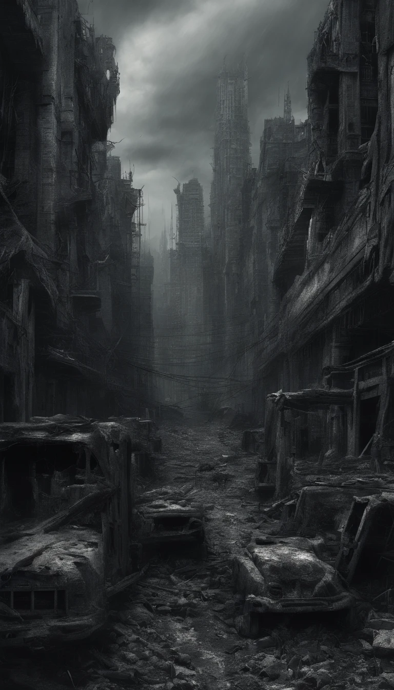 CIDADE viking em guerra, Cyberpunk, violence, decadence, sociedade futurista, oceano