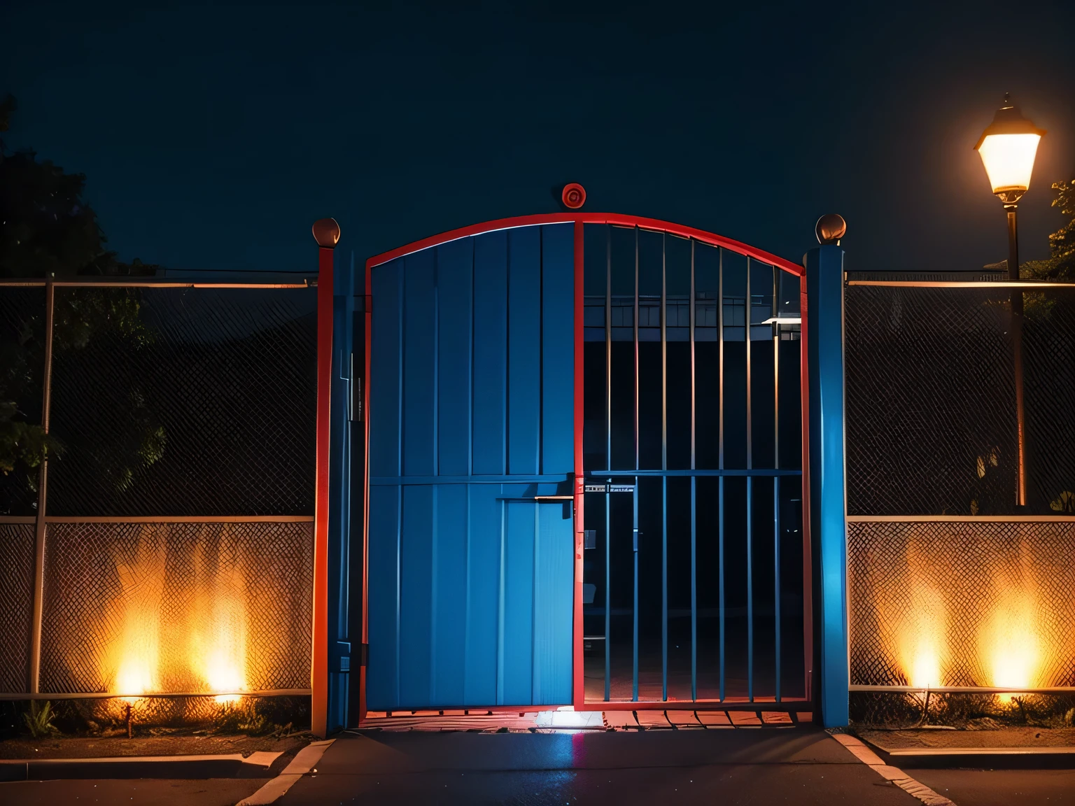 Outside the yard，Fence，Entrance，fear，net，gas，Red and blue lights，Thriller