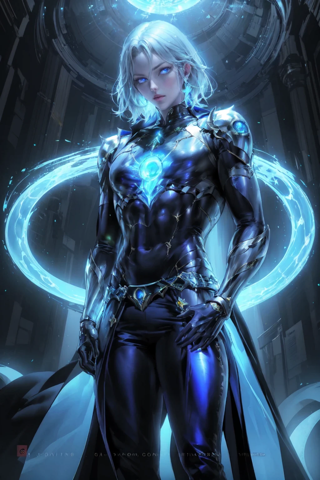 Full figure, seven -clinging shooting, 18 years old, wearing transparent science fiction clothes, exquisite faces, details, hands, ultimate details, amazing magnificence, LED internal lighting, Pedaipan style, fiber hair, glowing blue iris, glowing blue iris. ,,