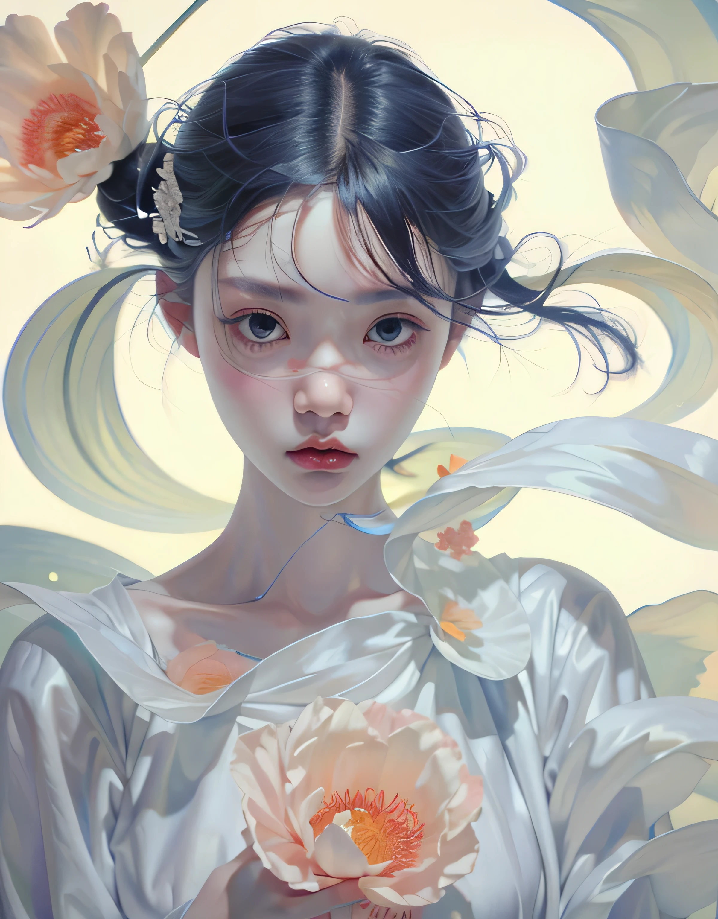 absurd res, high res, (masterpiece:1.4), ultra-detailed, a charismatic girl teaching in class, portrait, negative emotion look, thai traditional outfit