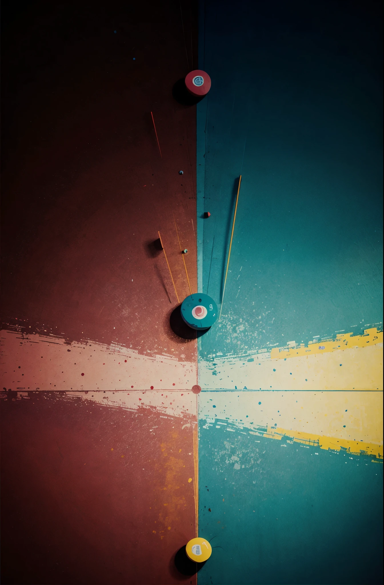 abstract lines colorful circles