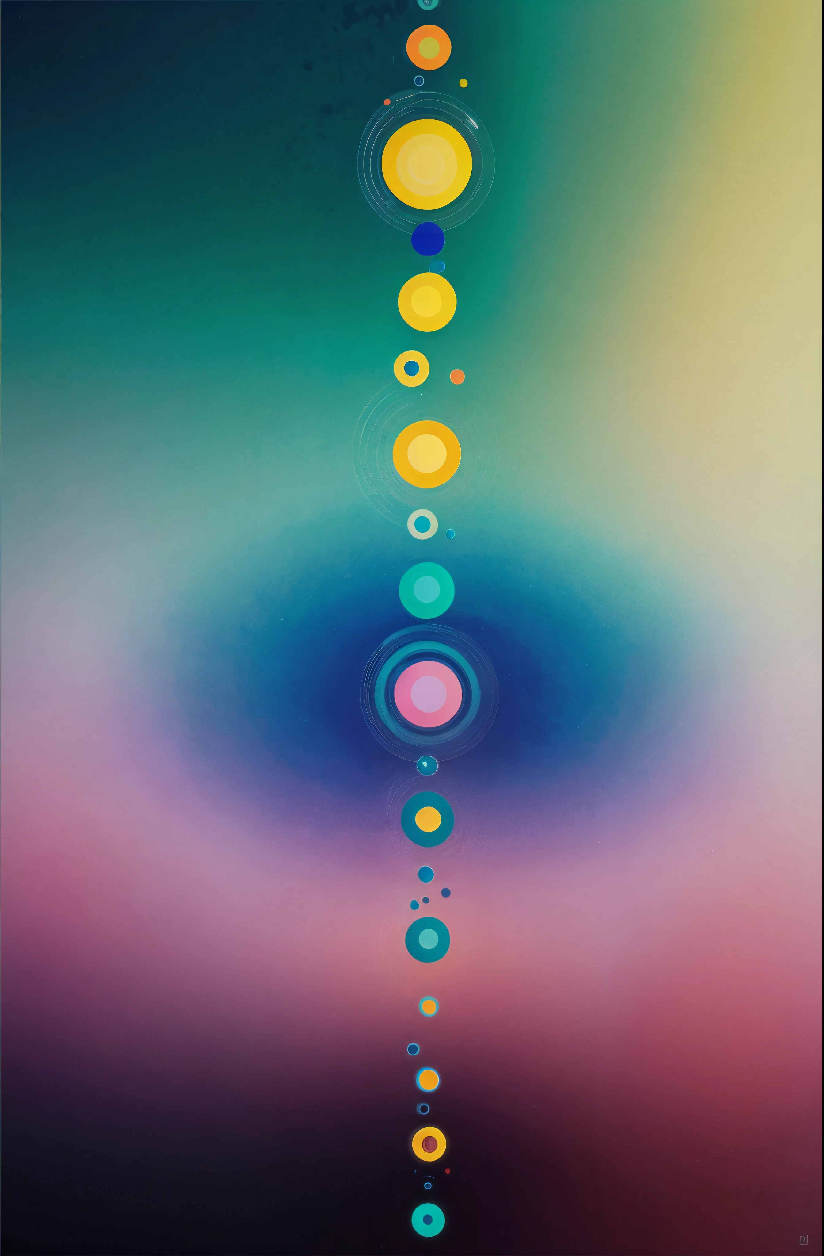 abstract lines colorful circles
