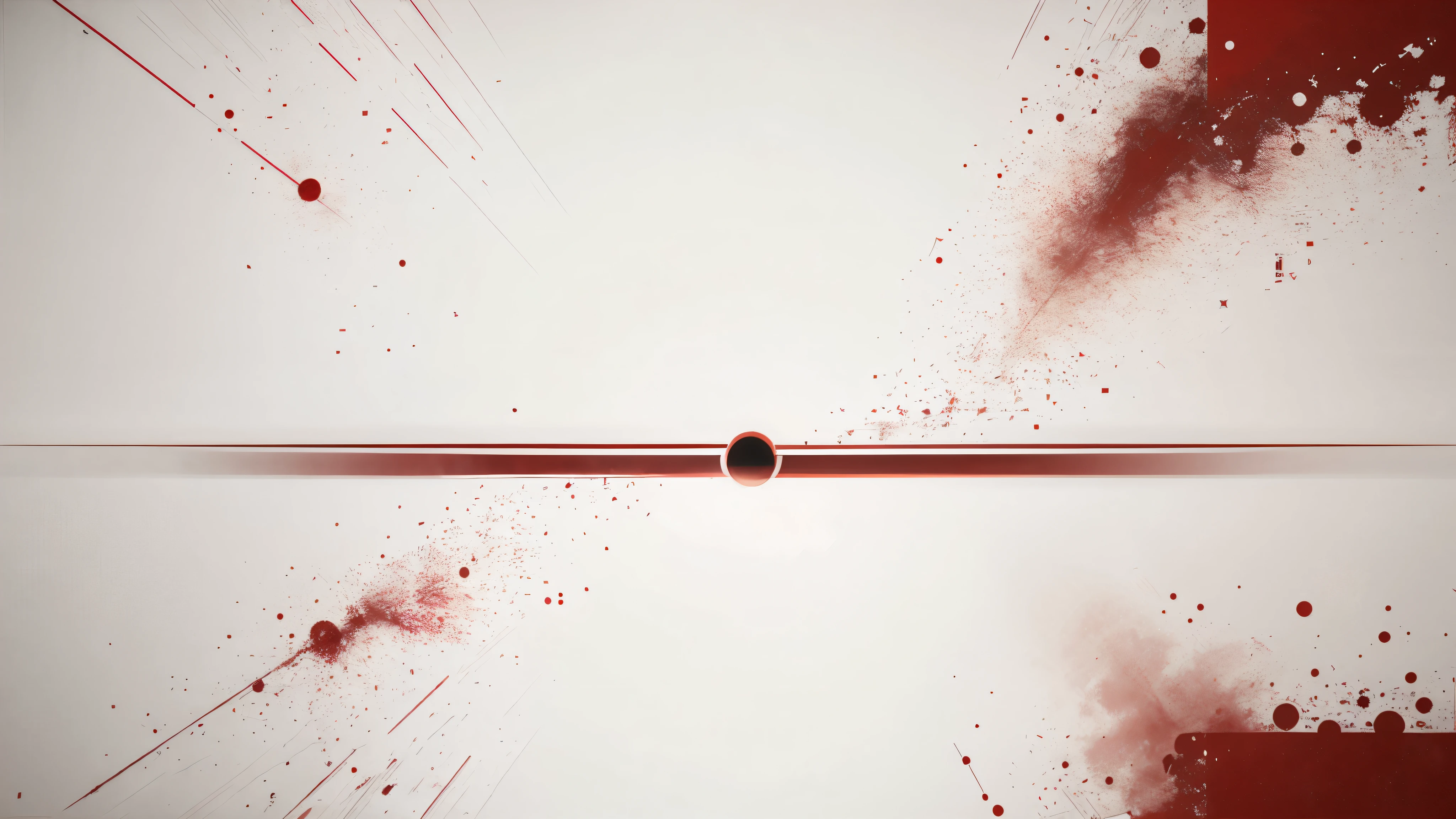 abstract lines red circles
