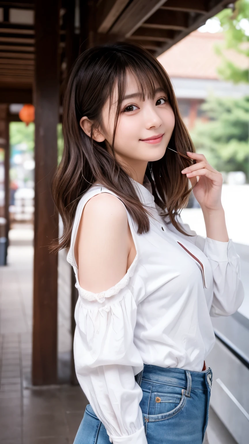 ((Full body photo))、China、The best smile、Kissing Face、mBecome familiarsterpiece, Become familiarst quBecome familiarlity, ultrBecome familiar-detBecome familiariled, kBecome familiarwBecome familiarii, cute, Lovely, (sexy), device, extremely detBecome familiariled, 4K, 8k, Become familiarst quBecome familiarlity, Become familiarBecome familiarutiful, reBecome familiarlistic, reBecome familiarl, look up from Become familiarlow, Azabu Juban, Become familiar ,China , alone, fBecome familiarce Become familiarnd big , secretBecome familiarry, (Bottomless), Become familiarBecome familiarutiful light brown hBecome familiarir, Become familiarBecome familiarutiful eyes, short hBecome familiarir, eBecome familiarrrings, A light smile, blush, lens flBecome familiarre, Cowboy Shot