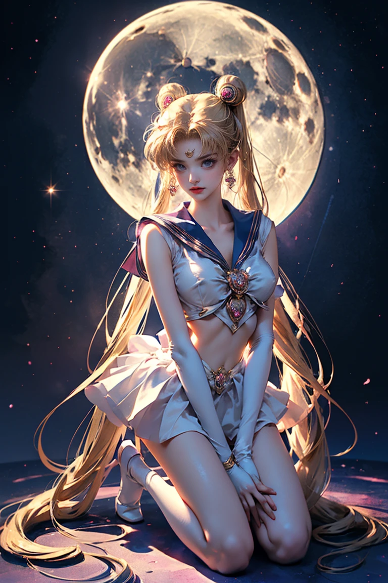 ((masterpiece, highest quality, Highest image quality, High resolution, photorealistic, Raw photo, 8K)), ((Extremely detailed CG unified 8k wallpaper)), (huge stunning goddess shot, very hot and sexy, jaw-dropping beauty, perfect proportions, beautiful body, slim body beauty:1.4), Woman taking pictures in sailor suit, sailor moon, sailor moon style, sailor moon. Beautiful, Inspired Sailor Moon, Sailor Moon, official art, Sailor Moon aesthetic, official anime artwork, magical girl anime magical girl, anime princess, magical girl style, high quality artwork, magical girl kneeling before giant crescent moon, 