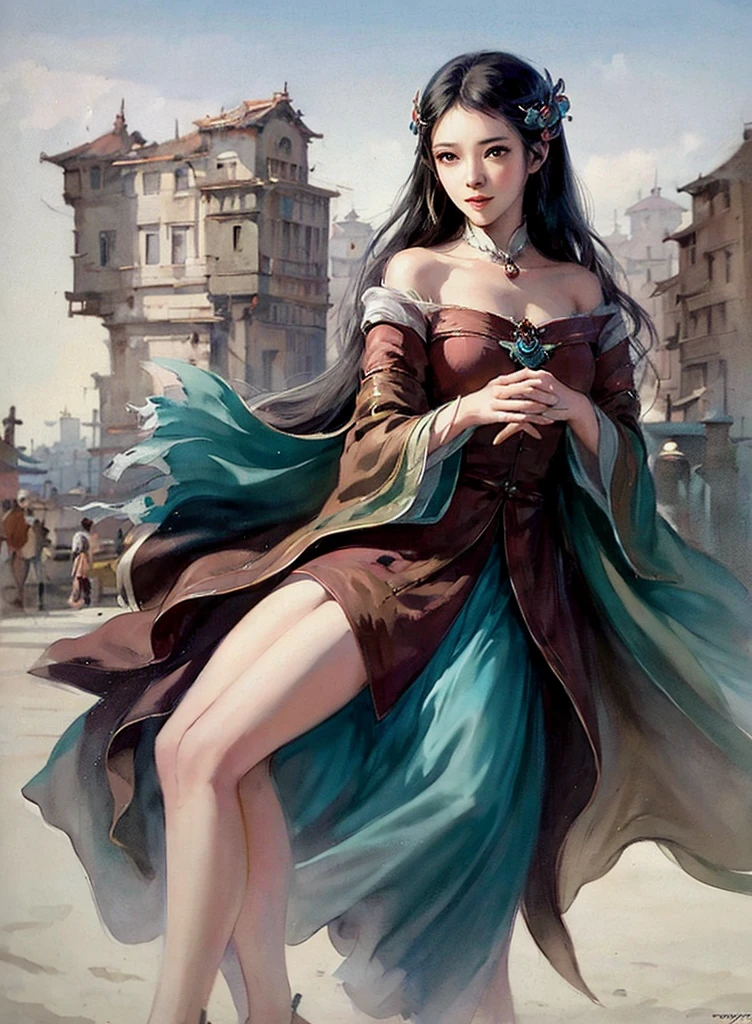 there are two pictures of a woman with an umbrella and a cat, artwork in the style of guweiz, guweiz, beautiful character painting, guweiz on artstation pixiv, guweiz on pixiv artstation, stunning anime face portrait, beautiful digital artwork, wlop rossdraws, detailed digital anime art, guweiz masterpiece