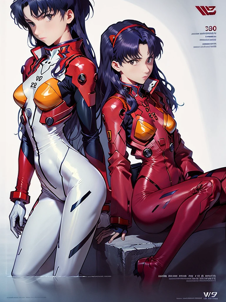 Poster cover design，Katsuragi_Misato, Ayanami Rei，Soryu Asuka Langley wearing a kimono，Neon Genesis Evangelion