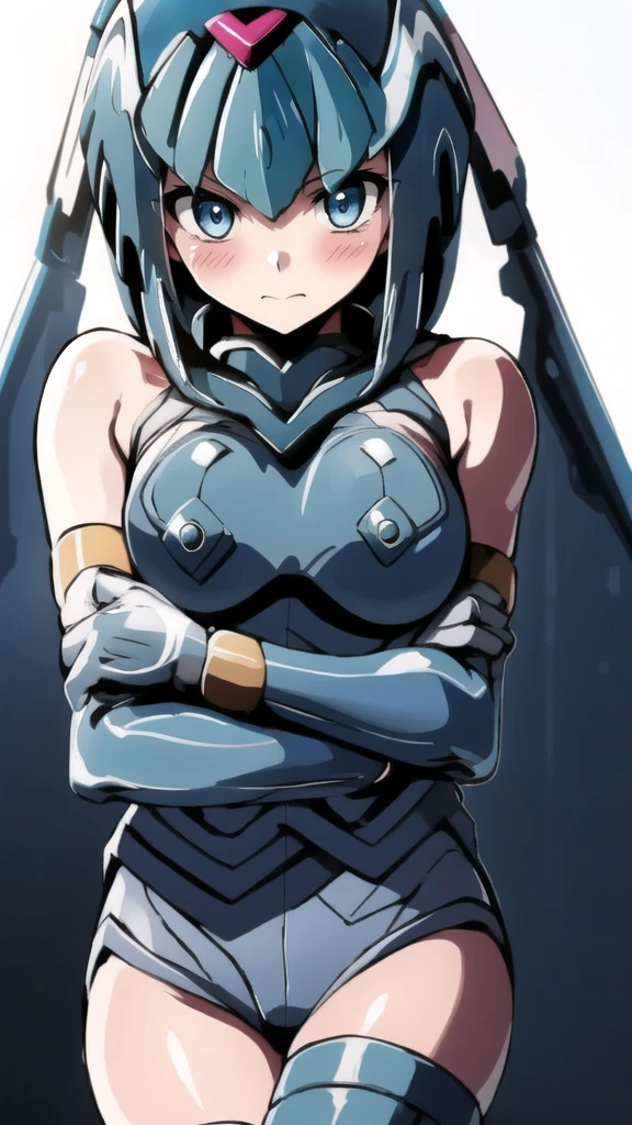 Leviathan_Megamanz, 1 Girl, looking at viewer, blue hair, Blue eyes, simple background , Blushed, Miku Nakano Clothes
