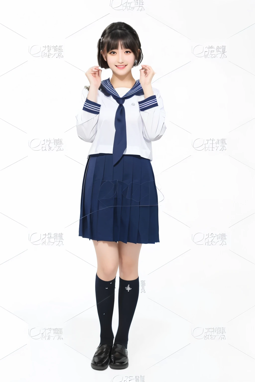 阿拉夫德亚洲女孩Wear校服,Wearing a tie, Japanese school uniform for girls, Wear japanese school, loose coat collar Sailor Suit, japanese school, girl Wear uniform, female Sailor Suits, Magic school student, composed of a female student, Sailor Suit, Adolescent females , Wear , Anime Girl Cosplay