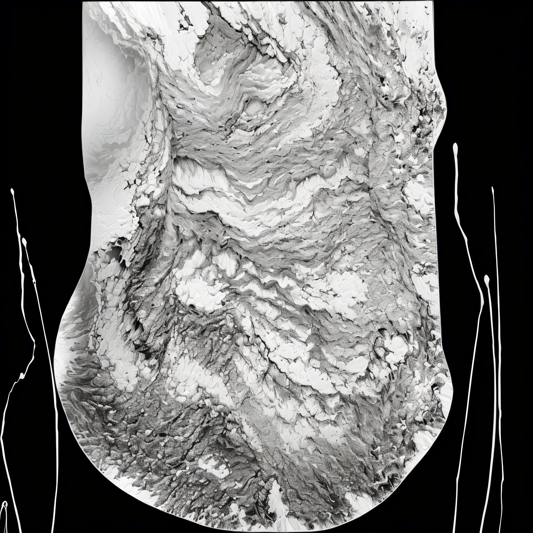 black and white cavity texture map highres