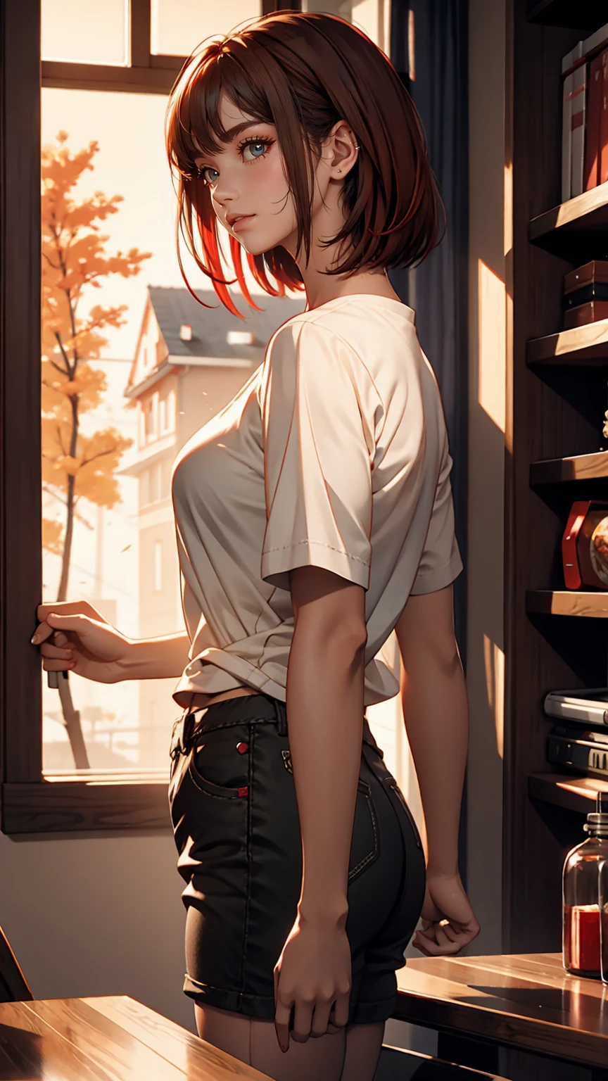[[Clannad Style]], [[Cute girl with short hair and red bangs]], [[Red eyes]], [[dark, dark森の背景]], [[Lack of natural light]], [[Great quality]],[[masterpiece]], [[Best Artist]], [[Top performance]], [[16K quality]], [[High resolution+]]