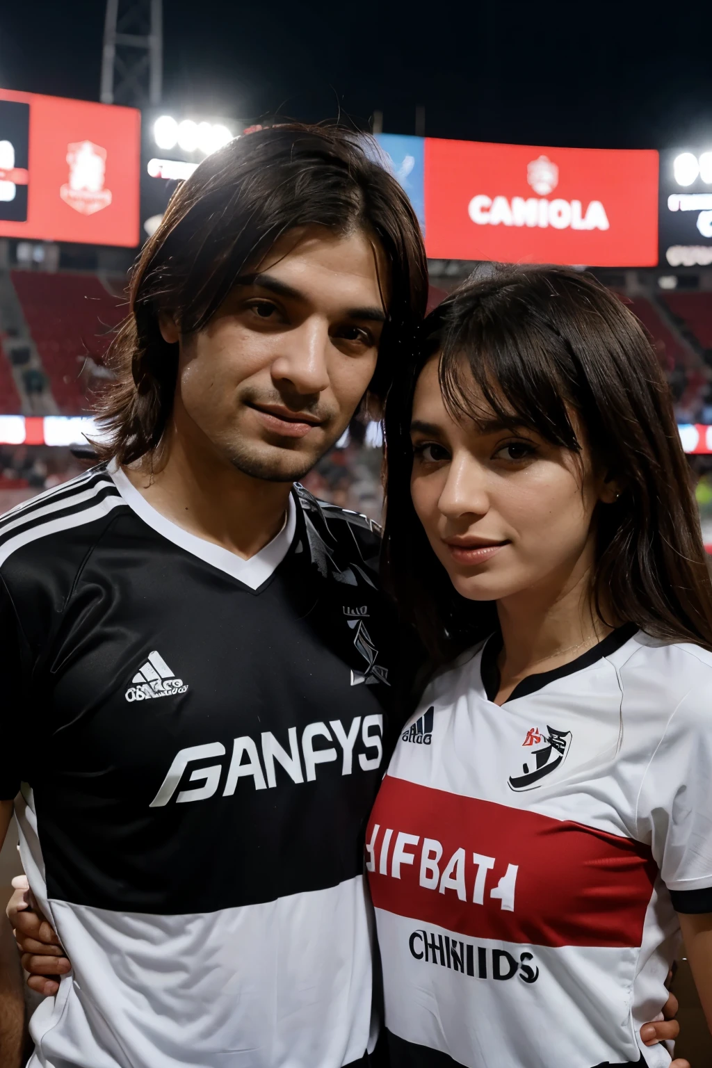 Lovers wearing Beşiktaş jerseys celebrate the championship cup