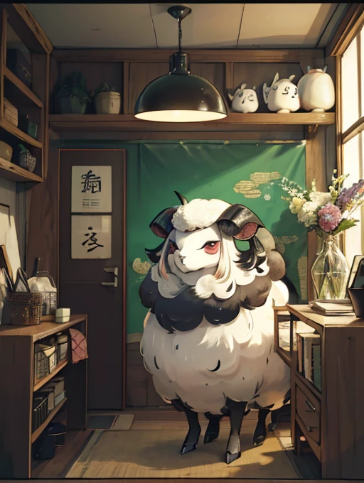 一群sheep在田野上的特寫,Screenshot inspired by Christoph Ludwig Agricola、pixiv、mingei、sheep、game screen、mobile game、電子sheep、strategy game、mobile game風格、Game UI、sheep放牧、Villagers busy farming、Gameplay、Game interface、夢見電子sheep、grassland、像棉花糖一樣的彩虹sheep 牡sheep犬 牡sheep人