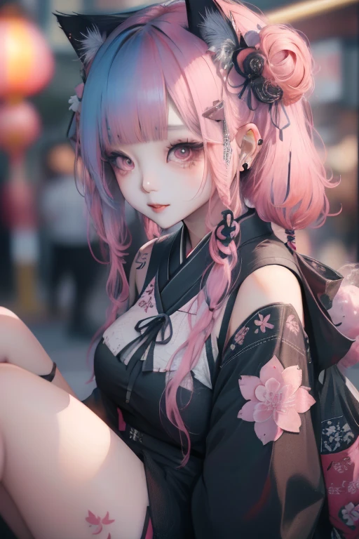 Close-up of woman with tattoo on chest,Ruan cute vtuber,korean girl,Very beautiful and cute cat girl,cutecore,Beautiful Korean woman,seductive anime girl,Beautiful asian girl,Taiwanese girl with tattoos,Popular on cgstation,Gorgeous young Korean woman,girl cute slender face,Chinese girl hair pink pink hair decorated with a little blue