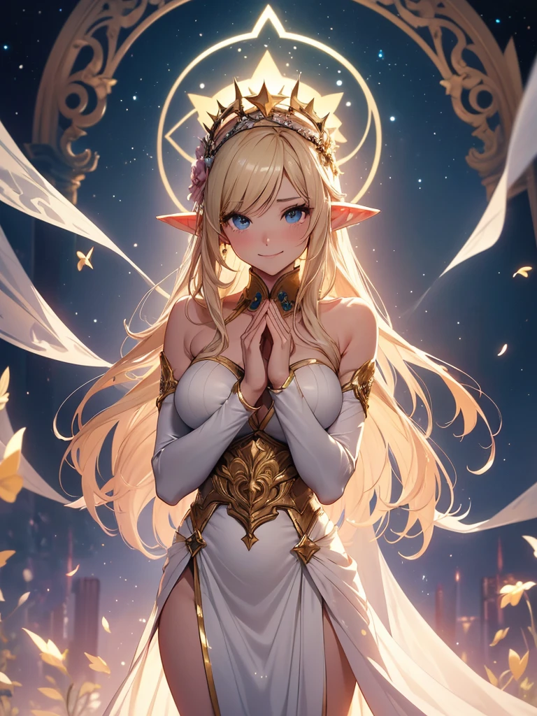 最high quality、1 woman elf 、、)(Praying、Pray with hands together、)
NP: Worst quality ,Flower fractal art Beautiful shot, radiance,High-definition depiction, Realistic, 8k, Unity, Wide Shot, light smile, Beautifully and vividly drawn, , Beautiful, beautiful, clear skin、sexy see-through bodystocking,Countless rays of light pouring down, Swirling Light, big background, Raise one arm above your head, Intense light is emitted from the magic circle in front of the girl.
Romanticism,Cowboy Shot: The most beautiful form of chaos, Mr..々color, Intertwined flowers, Particle,magical gentle light,smile,sexy,image quality、masterpiece、Beautiful Face、Super beautiful elf woman((Big breasted 22 year old office lady、、Bust 90,Beautiful long ironed hair 、Blonde hair,height: 165cm。、sexy、Esbian、、high quality、、background((Star Narski)))、Starry Sky、Visual art、Written boundary depth、、Elf Ears、、universe、Happy smile、Gentle light、Elf forest、elegant、ticker beautiful decorative、、magic、forest、Beautiful tiara、Beautiful bed、Beautiful Landscape、A kind smile、wonderful、Fluttering petals、Dance happily、、Cultivate fantasy、、Mystery light Lots of flowers、、art、forest, palace, cat,art,mystery,Ultra-high resolution,atmosphere