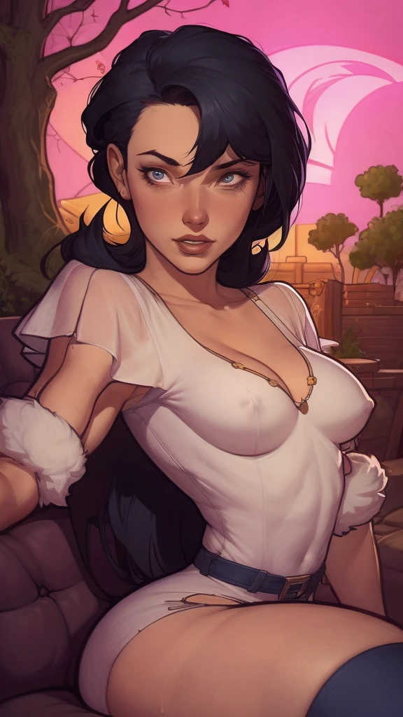 Cartoon style digital illustration style GTA digital style, estilo atompunk design de personagens altamente detalhado, arte digital detalhada coragem, Forest fan art, Design de personagens de retrato, beautiful digital illustration, retrato de alta qualidade, Arte em quadrinhos, mulher jovem cabelo com transas lindas . Queen Anna of ArendelleBeautiful lined eyes Medium large bust and wonderful sexy clothes. image expression of sexual desire from waist to head illustration Queen Anne of Arendelle atompunk style Fallout 4 style pose playboy magazine with beautiful breasts without clothes wonderful breasts Character Christina Ricci black hair style Morticia AddamsCartoon image of a woman .cartoon style illustration, estilo de arte dos desenhos animados, estilo de arte dos desenhos animados, digital illustration style, um close up de um desenho animado de uma mulher em um traje, Adam Hughes, Branca de Neve as a d & lutador, Branca de Neve, estilo pinup em quadrinhos, inspirado por Bruce Timm, por Bruce Timm, zenoscope, retrato de Branca de Neve, estilo de quadrinhos, Design de personagens de quadrinhos dos anos 90, Otto Schmidt, arte em estilo de quadrinhos, arte em quadrinhosum close de uma mulher com cabelo ruivo e blusa preta, lazy art style, retrato de personagem em close, close da arte do personagem, arte do personagem charlie bowater, estilo de arte de charlie bowater, lazy |, Martin then portrait of artwork, close do retrato do personagem, no estilo de Ross Tran, Neoartcore e Charlie Bowater