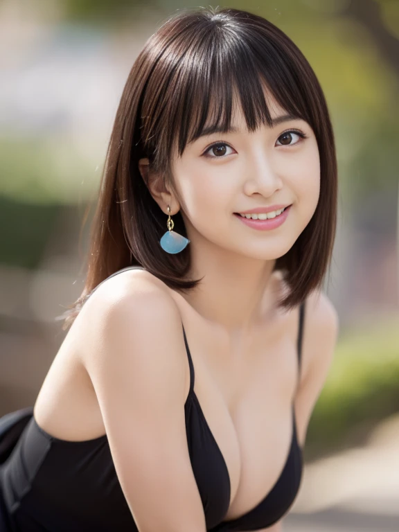  RAW Photos, highest quality, Realistic, Highly detailed CG Unity 8k wallpaper,Cinematic Light, Lens flare, Ray Tracing, (Very beautiful face, Beautiful Lips, Beautiful Eyes), Exquisitely detailed face, ((Very detailedな肌)) One Girl, Deep Shadow, Cute Japanese Girl, 1 girl, (Very slim and slender fit muscular body:1.3), ((View Viewer)),(Big smile:1.3), (No people in the background:1.3), 美しいEarrings, Front shot, (Big eyes), (whole bodyショット),  Medium chest, ((Backtrack, Buckshot)),  Upper Shot,Standing on Beach,Beach（masterpiece）、(highest quality:1.5)、(16k wallpaper:1.2)、(Photorealistic:1.2)、(Ultra-detailed:1.2)、(Surreal), (High resolution), (Very detailed), (Professional), (Realistic), (Post-processing), (Very detailed),(Sharp focus), Sharp focus:1.2,Photorealistic, Ultra-realistic, Backlight, (Improvement of quality:1.4), Healthy thighs、(Narrow waist)、Big Ass、（Beautiful legs）、((Perfectly detailed five-fingered hands)),（Anatomically correct body）、((1 female:1.4))、Japanese、Asian、Realistic Skin、（Small chest：1.4）、Bust size is C cup、Pretty woman with perfect figure:1.4,(from the front:1.5), (Enhances the beauty of skin texture:1.1), (Beautiful fine details), (Detailed face),Beautiful realistic face,No makeup、美しいBlack Hair、The best smile、Natural color lip、(Small Mouth:1.2)、(Oval Face)、Even bangs、Hide eyebrows with bangs、((29-year-old woman))、Bob Hair、Hair blowing in the wind, (Black Hair, Iris, Watery eyes, Shining Eyes, Bob cut hair, 小さなEarrings,), Hair behind the ear、No makeup、(Drooping eyes)、Drooping eye corners、Professionalのカメラマンが撮影した写真，1 girl, Cute Smile.whole body、(((One lovely woman)),((優しいBig smile)),(( Small breasts,Small breastsの谷間)),((((Plump Cheeks)))),((whole body：1.５))、(Narrow waist、Slender Body)、Sexy and cute look and cute 29-year-old 美しい girl, 美しい and sexy face、Hair blowing in the wind、（(Red Bikini:1.4))、C-cup breasts with firmness、Even bangs:1.4、necklace、bracelet、Earrings、whole bodyショット、,(((Beautiful woman boasting toned hips and muscular buttocks))),((( Shapely big ass))),(A toned waist is best:1.4),(((Wink is adorable:1.2))),(((Raise the corners of your mouth and laugh out loud))),(((Beautiful bikini style:1.3))),