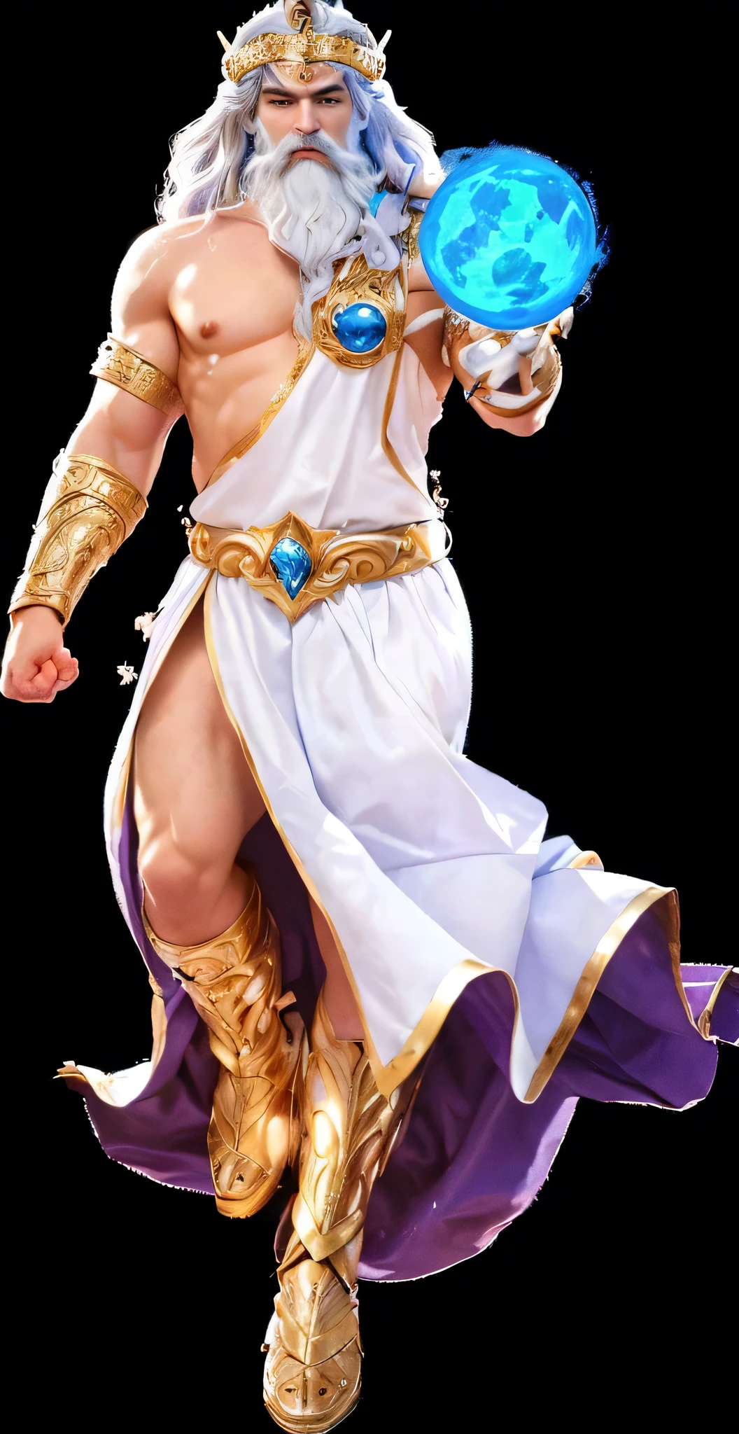 a cartoon image of a man with a blue ball in his hand, greek god, the god hermes, furious god zeus, the greek god, portrait of greek god ares, olympian god, greek mythology characters, the greek goddess aphrotite, the god zeus, zeus, photo of ghost of anubis, storm egyptian god, portrait of demigod hercules