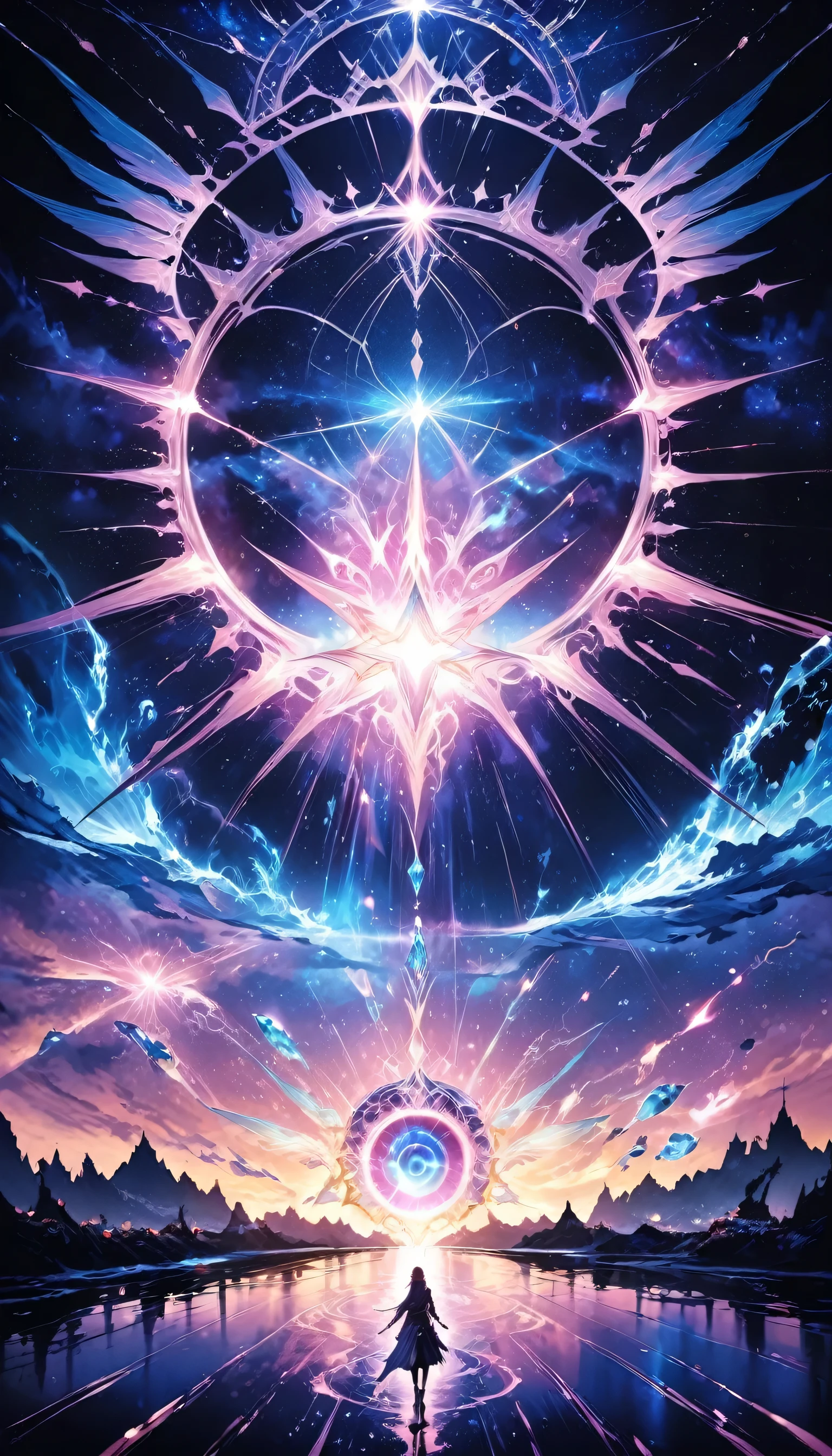 Fantasy world with magic portal, Everything is magical, The atmosphere is magical, Photorealistic, Attention to detail, highest quality, 4K