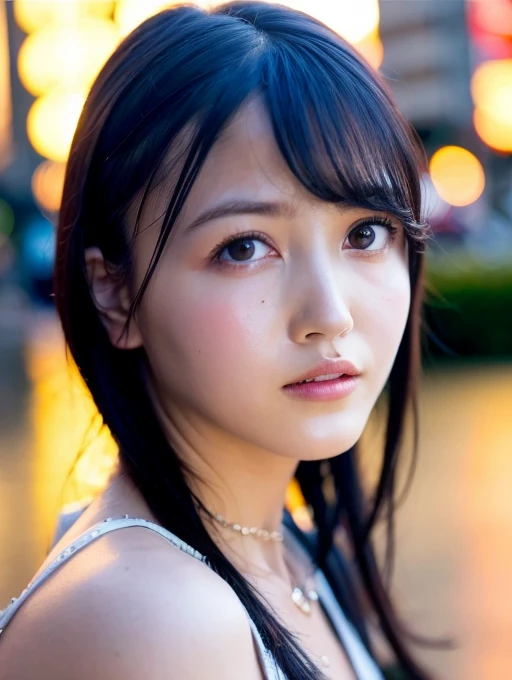 Bunny girl, Black clothes, Looking into the camera, Big Breasts, Mix 4,(8k, RAW Photos, highest quality, masterpiece:1.2), (Realistic, photo-Realistic:1.37),1girl,cute,Cityscape, night, rain, Wet, Professional Lighting, Photon Mapping, Radio City, Physically Based Rendering, Gradient black hair, Gray Hair, Short Curly Hair, girl, Superior Quality, High resolution, 1080p, (Beautiful face), (Detailed facial depiction), (Detailed description of the hand ),(masterpiece),(Detailed CG),Extreme light and shadow, Messy Hair, masterpiece, Rich details,(exquisite features),(highest quality),(masterpiece),(Delicate eyes),I look forward to seeing you, Beautiful clavicle