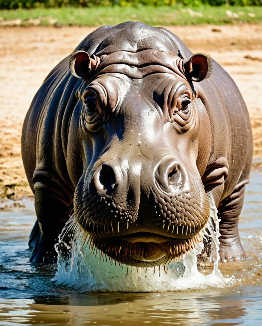 Hippopotamus　In the water