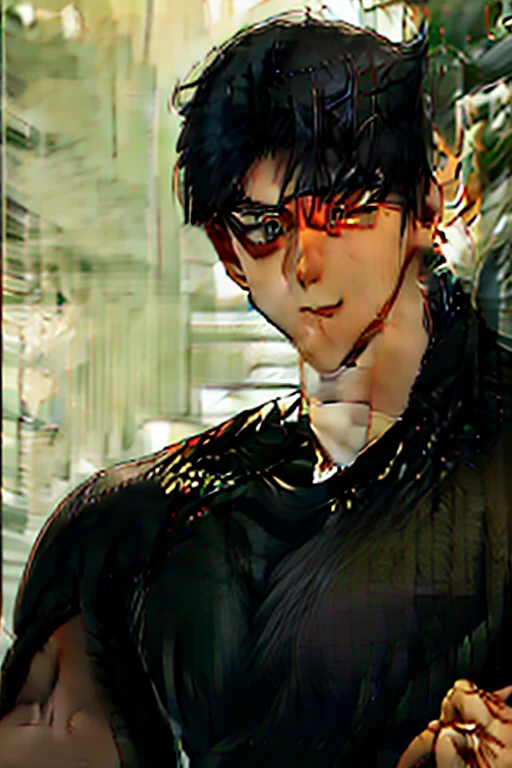 very highest quality, masterpieces, 4k, very finely detailed, detailed eyes, very detailed face (handsome, masculine, adult male, nice broad shoulders dark brownish hair, longish hair, shaggy hairstyle, messy hair))Young perfect Korean males with perfect well built bodies chiseled sculpted sculptured looks features detailed with 80s look nothing abnormal