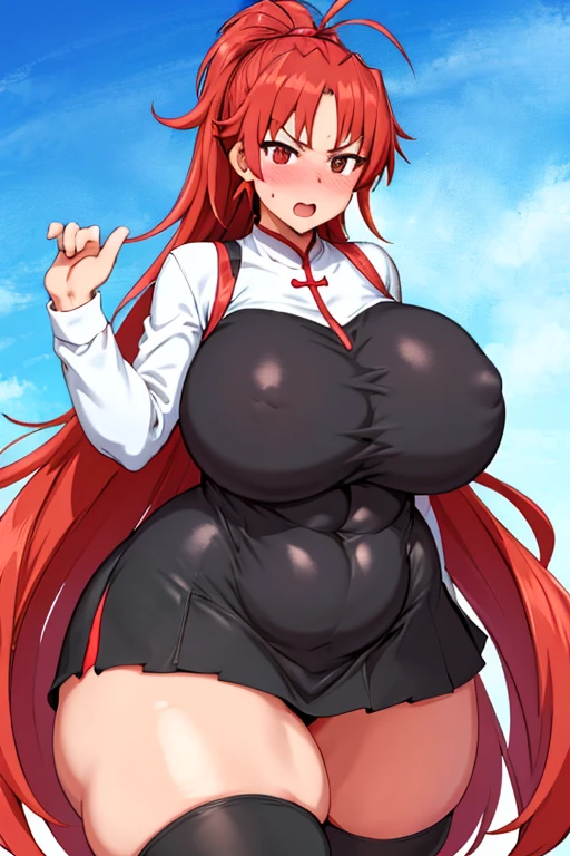 One Girl,Precise five fingers、{Knee-high socks}、(((Wide Hips)))、 (((plump and thick thighs)))、((Big Ass))、(Big Breasts) Embarrassed look,Short Stack、whole body、Sexy pose。Mini skirt cheongsam