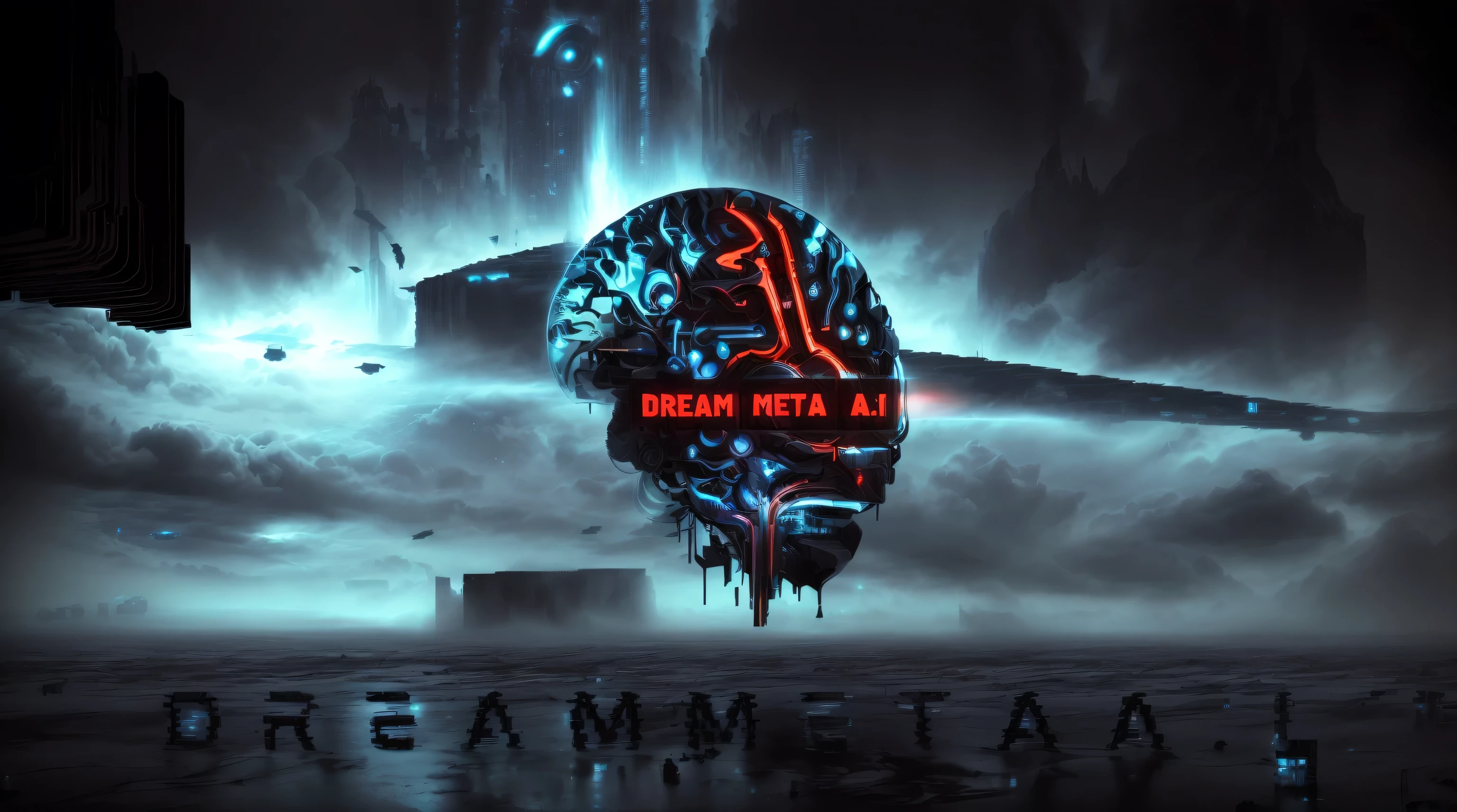 metal dos sonhos - metal dos sonhos - metal dos sonhos, arte conceitual do metaverso, a digital dreamscape, cyberpunk dreamscape, cybernetic demon dreaming, !Arte conceitual de sonho, sonho - como uma atmosfera pesada, atmosfera pesada de sonho, mais fundo no metaverso vamos, dmt realm, metahumanos, o metaverso criptografado, arte dos sonhos, atmosfera de sonho