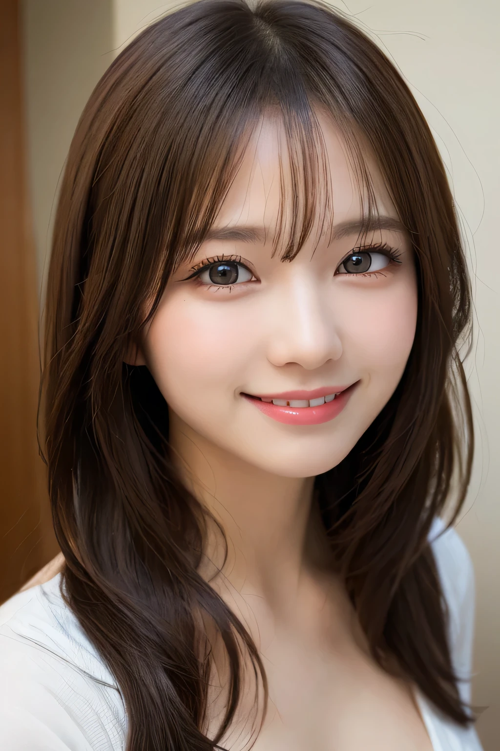 masutepiece, Best Quality, Illustration, Ultra-detailed, finely detail, hight resolution, 8K Wallpaper, Perfect dynamic composition, Beautiful detailed eyes, doress,Medium Hair, small tits, Natural Color Lip, Random and sexy poses,Smile,Okinawa