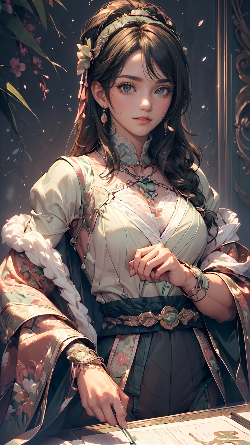 ((((highest quality))))、(((Ultra-precision CG16K wallpaper)))、(((masterpiece)))、(((Very detailed)))、(((Extreme detail)))、((1people々'woman))、成熟したwoman、24歳のwoman、((The Face of Japan))、((Very beautiful face))、((Mai Shiraishi:1.5))、((Straight ponytail hair:1.3、Blunt bangs))、(Shiny brown hair)、Beautiful and delicate eyes、((Big eyes with double eyelids))、Iris、Raise your eyebrows、High nose、Small nostrils、Small Mouth、Seductive lips、Beautiful breasts、((C cup size breasts))、Cleavage、Plump body、(Chubby body type)、Perfect balance、Perfect Anatomy、Perfect composition、Beautiful subtle shadows、美しいNatural light、Beautiful details sparkle、Written boundary depth、(((High chroma)))、(((Genuine:1.9)))、((Vivid:1.5))、((horn:1.6))、((Beautiful Skin))、((Skin Texture))、((Genuineな皮膚感))、(((Cowboy Shot:1.6)))、((正面下からの低horn度ビュー:1.6))、((A shy smile:1.5))、(The eyes that see me:1.5)、Bright sunlight、Natural light、(((floor:1.5)))、(Standing pose:1.5)、(((Sexy Lingerie_Mint green outfit:1.6)))、((Earrings、Wearing a necklace:1.3))、((clarity、Detailed face:1.6))、