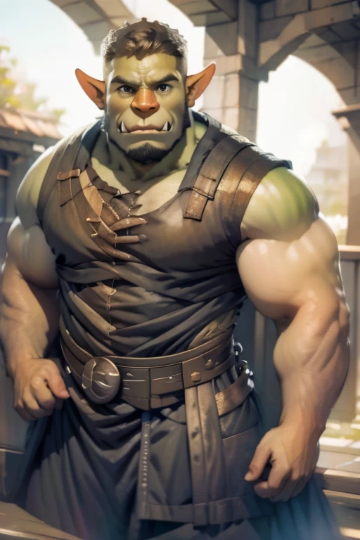 very highest quality, masterpieces, 4k, very finely detailed, detailed eyes, very detailed face (handsome, masculine, adult male, nice broad shoulders a group of Warcraft young orc males