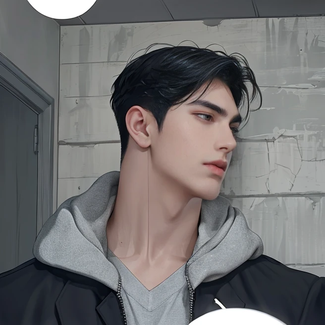 masterpiece, 1boy, young, handsome, black hair, undercut hair, perfect face, detailed eyes and face,black eyes, blazer, clean shaved, muscular, capturing a rural atmosphere, dynamic lighting, unreal engine 5