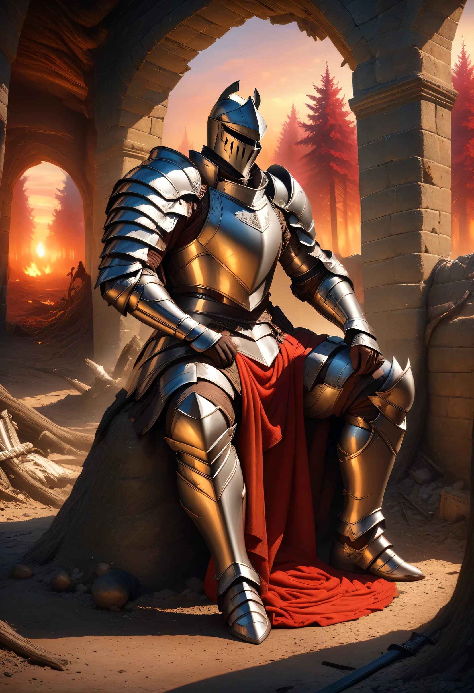Big magician in armor, big scene
Paladin in armor, very, very big scene