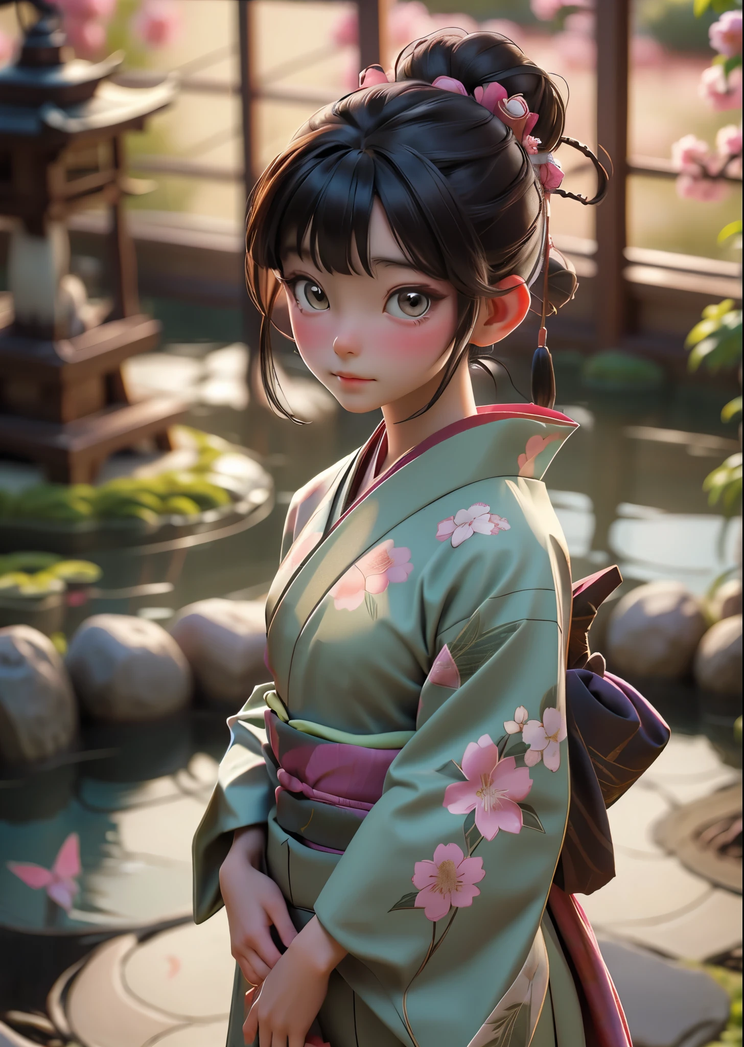 Erase the hands and draw the kimono、kimono