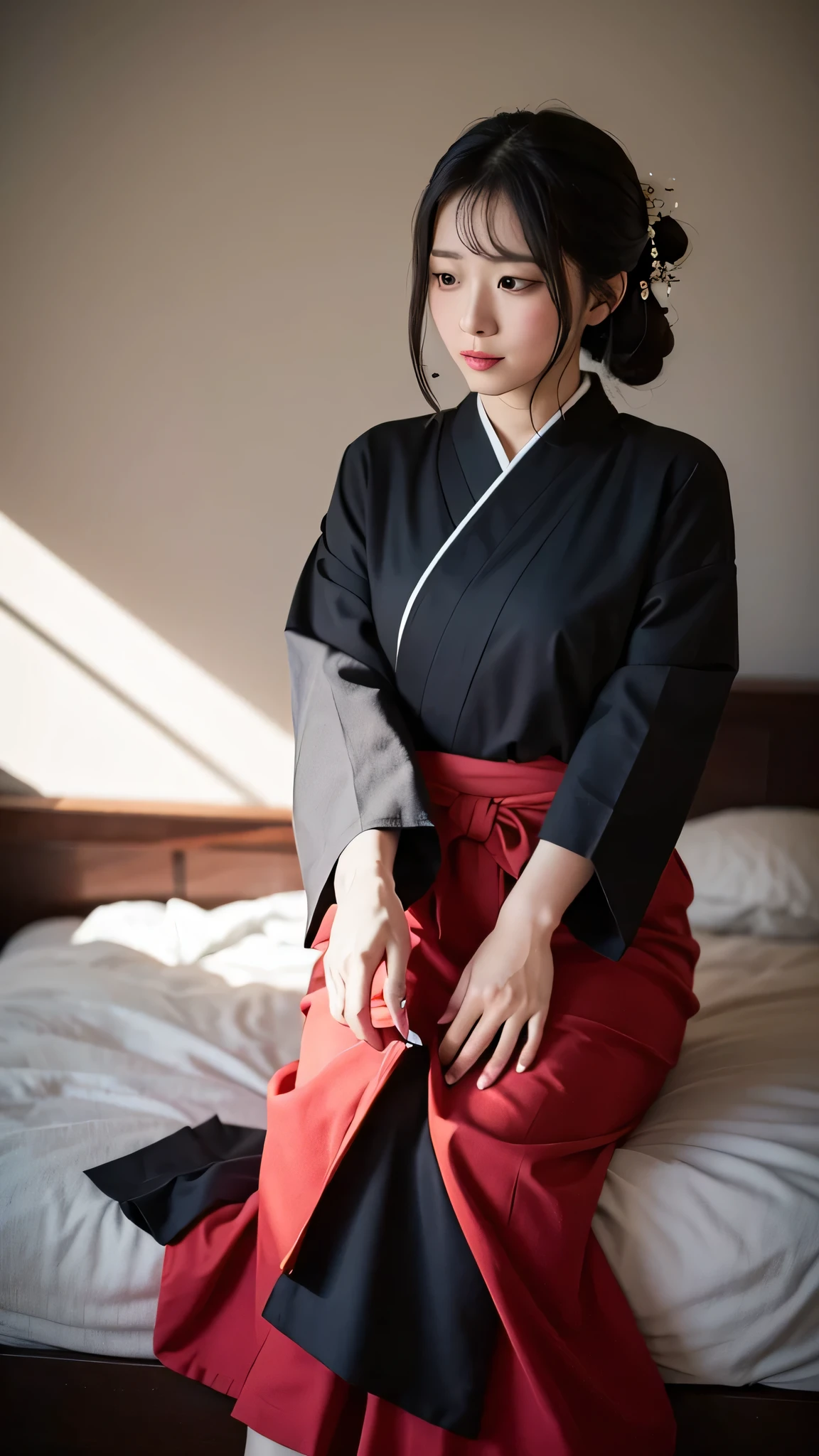A room with a dim background Zashiki Doji