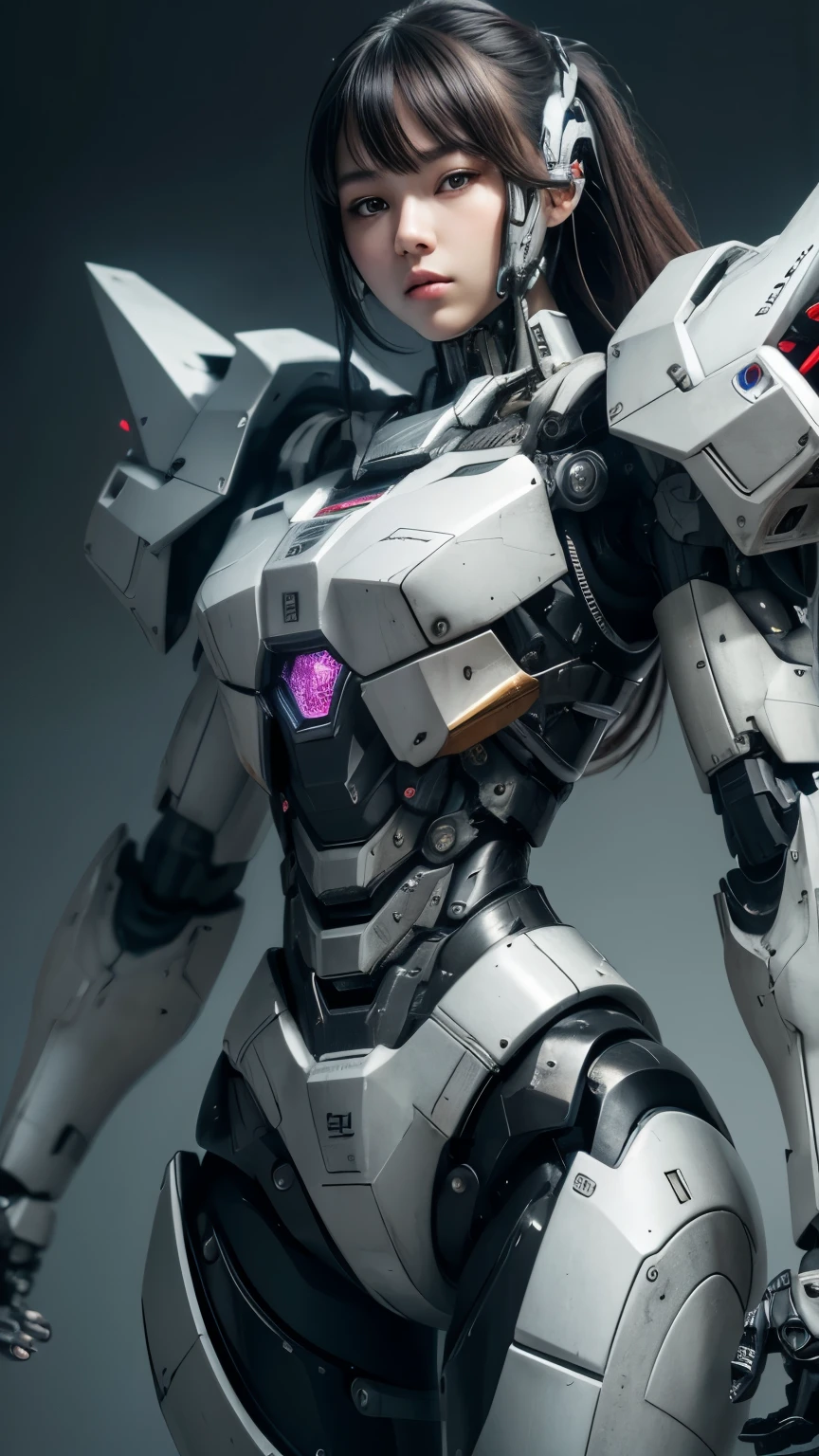 Textured skin, Super detailed, Attention to detail, high quality, 最high quality, High resolution, 1080p, hard disk, beautiful,(War Machine),beautifulサイボーグ女性,Mecha Cyborg Girl,Battle Mode,Girl with a mechanical body