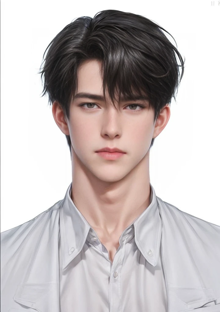 masterpiece, 1boy, young, handsome, black hair, undercut hair, perfect face, detailed eyes and face,black eyes, blazer, clean shaved, muscular, capturing a rural atmosphere, dynamic lighting, unreal engine 5, Chris Redfield