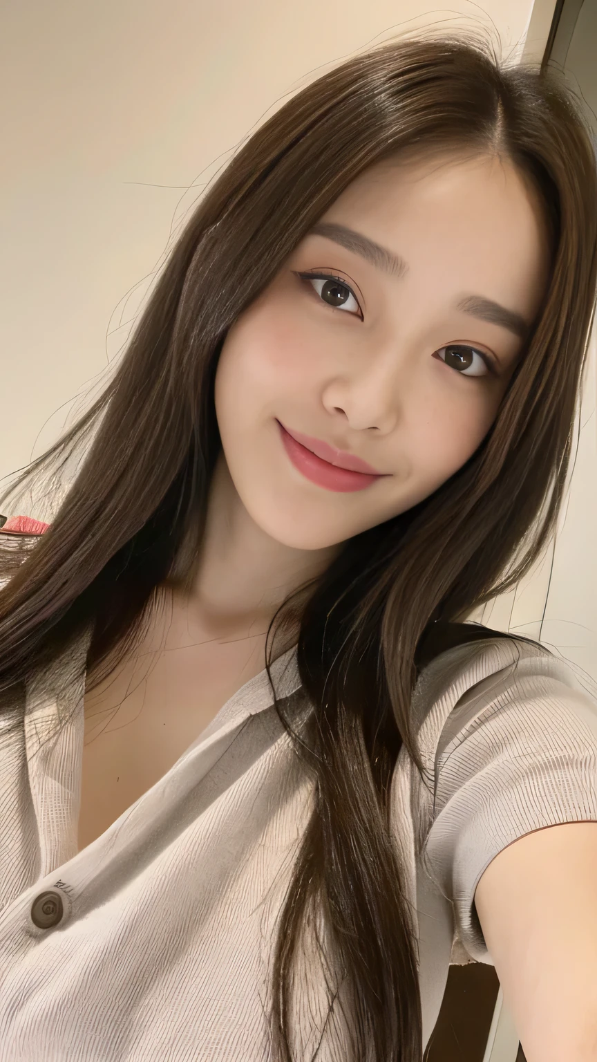 seed:2020674263.((Full body angle:1.1)).((highest quality, 8K, masterpiece:1.3)), ((from below:1.1)).concentrated:1.2, Perfect body beauty:1.4, Hips:1.2, ((Delicate Hair)), (Colorful button-through crop shirt :1.1) , ((highest quality、8K、masterpiece:1.3))、1 Girl、A sloppy smile、Esbian all over、Slim face、Big Boobs、Beautiful woman、(Dark Brown Hair)、Long Hair、1.1、Flickering Valley、Detailed eyes、double eyelid、Blurred Background、超Slim face、Smile、Looking down、stroll、