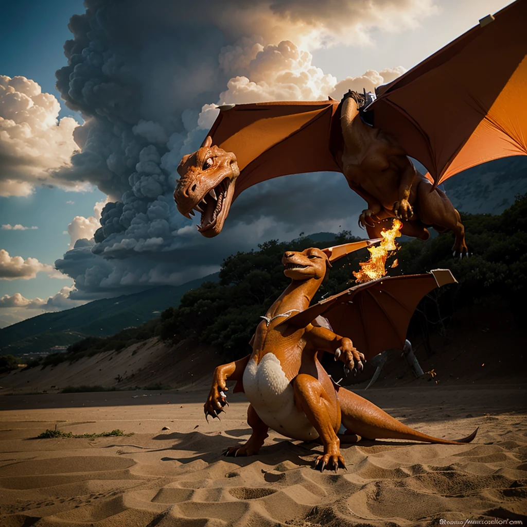 Charizard saliendo victorioso de una batalla