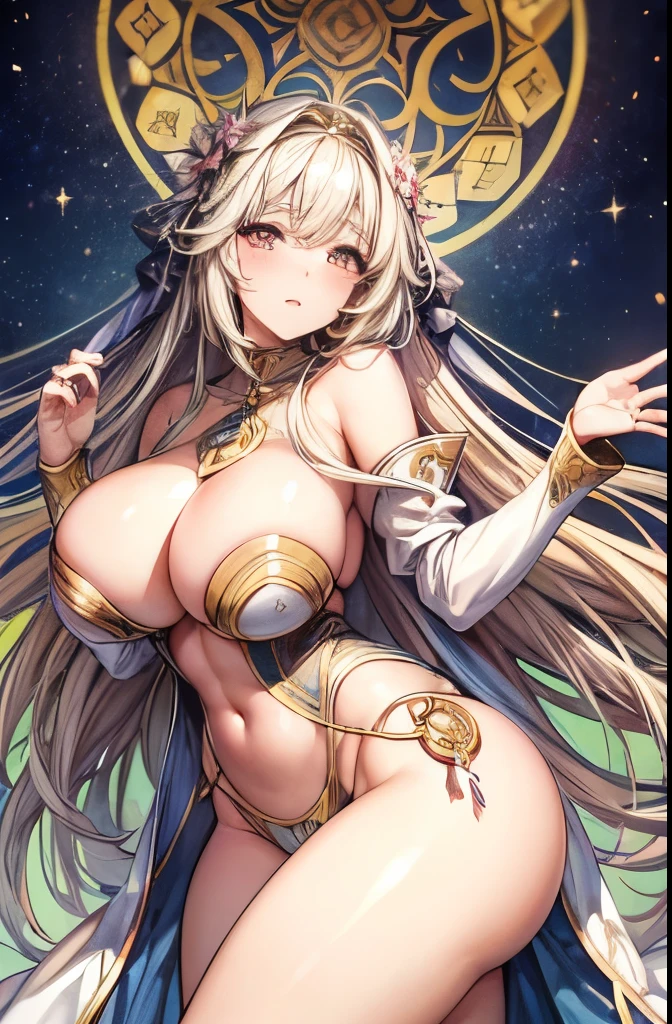 Senhora bonita, O estilo de Alphonse Mucha、Cartola、fraque, jaqueta, Amarrar, monocle, reflexos de luz, oils, volumeric lighting,nudez,pele tonificada, Corpo perfeito,Peito grande,seios grandes cintura fina,pernas longas,(estilo pin-up),, dedos de camelo, Fundo Campo dos Sonhos, Cena de fundo Campo de flores