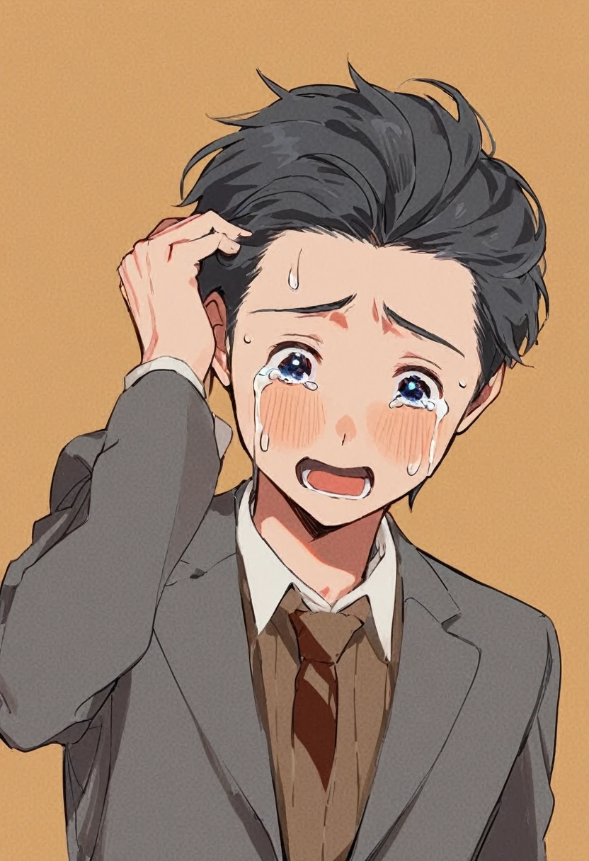 漫☆画太郎のイラスト,Man crying a lot