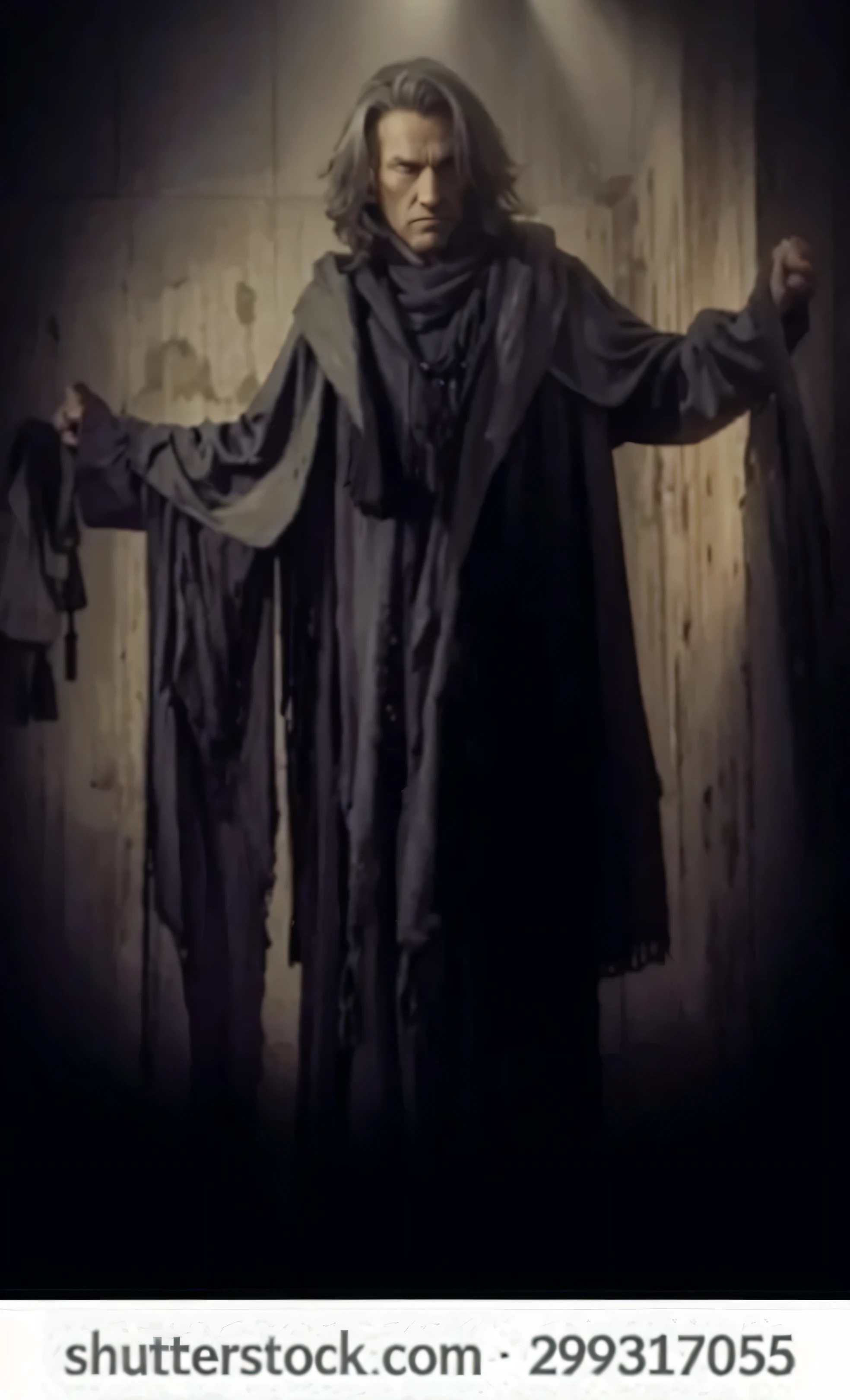 Ghost of muscular male