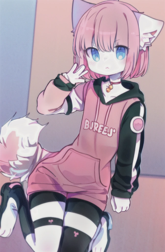 Anime boy with pink shirt and white crotch, und eine rosa Katze, fursona!!!!, female furry mini cute style, cute Anime-Catboy, pelzige Fursona, Pelzige Kunst!!!, Holo is a wolf girl, pelzige Furaffinität, fursona art, Nyaruko-san, weibliche Fursona, nekomimi, Anime-Catboy, Fursona-Auftrag, Allein, dick_Schenkel, Full body image, herausgezoomt, shy, solo