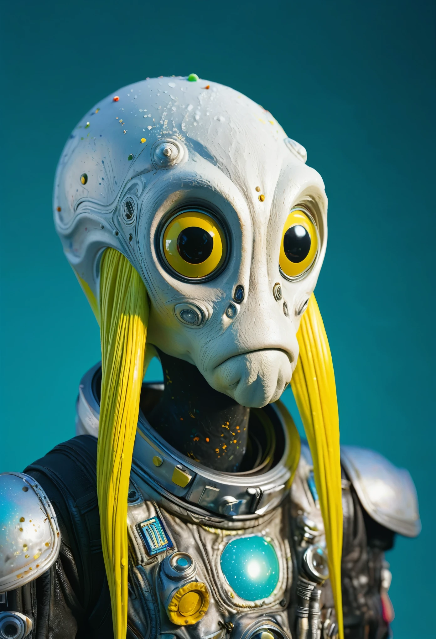 8K, ARTISTIC photogrAphy, best quAlity, mAsterpiece: 1.2), A (potrAit:1.2) Don Bluth Style ASTRONAUT Cthulhu yellow Toon Doll, full body RAW candid cinema, cyan hair, 16mm, color graded portra 400 film, remarkable color, ultra realistic, sad admosphere, dark lighting, oppressive atmosphere, depressive colors, kodak portra 400, photograph,r, Natural Light, Pinhead lighgts, blur reflection, Brush Strokes, Smooth, abstract, Splatter, Oil On Canvas, rainbow colors, fractal isometrics details bioluminescens : a stunning realistic photograph of wet bone structure, 3d render, octane render, intricately detailed, titanium decorative headdress, cinematic, trending on artstation | Isometric | Centered