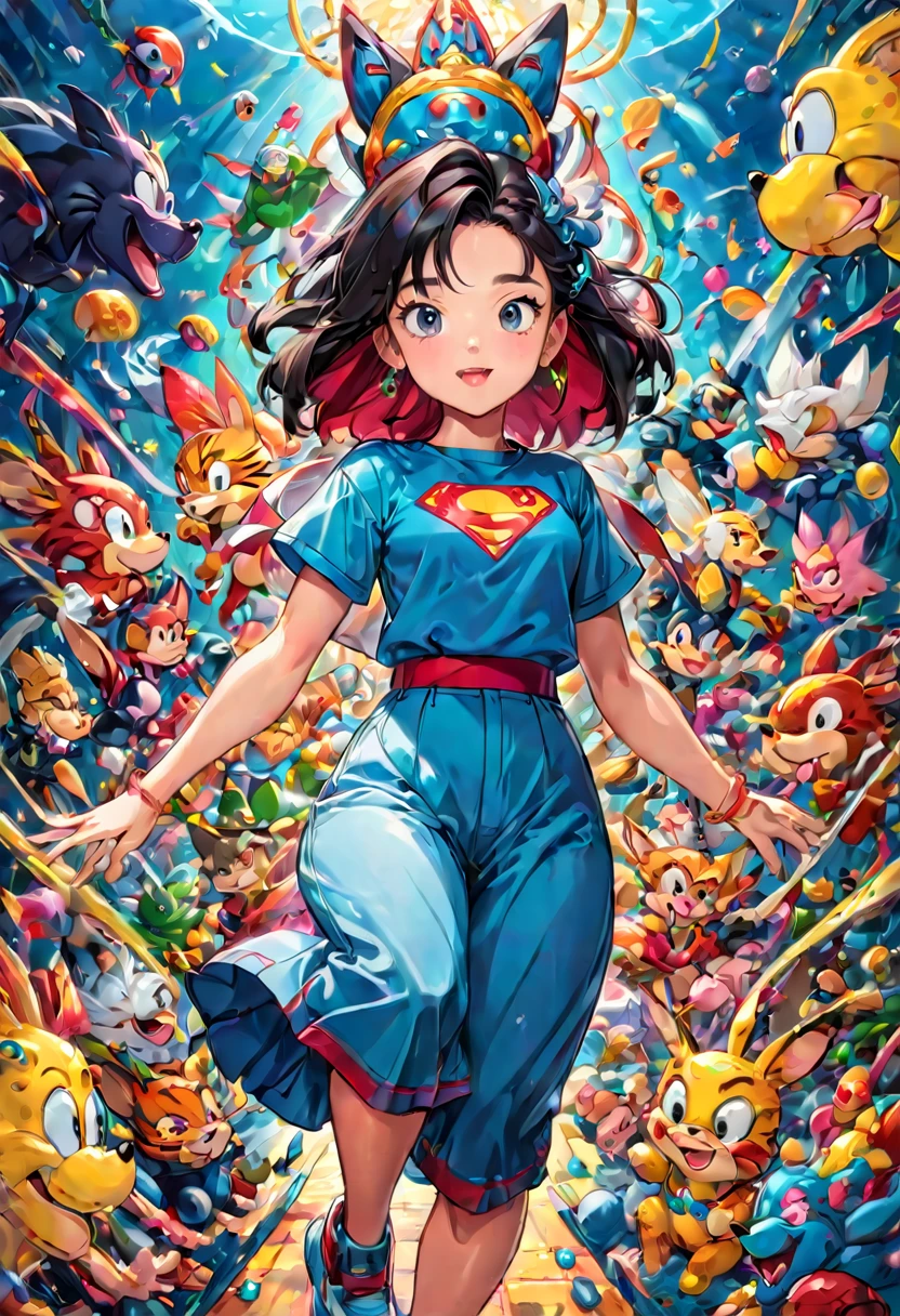 90s Cartoon art style, best quality, masterpiece, very aesthetic, perfect composition, intricate details, ultra-detailed