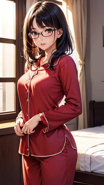 (masterpiece, best quality, highres, high resolution:1.2), extremely detailed, intricate details, 1girl, solo, looking at viewer,  <lora:misato-nvwls-v1:0.8> misato, black eyes, parted bangs, long hair, purple hair, earrings, cross necklace, <lora:edgWrappedTemptation:0.9> edgWrap, edgTemptation, lingerie, red lace ribbon robe, bow knot, wrapped in ribbon, apartment, (cinematic lighting, bloom, volumetric),