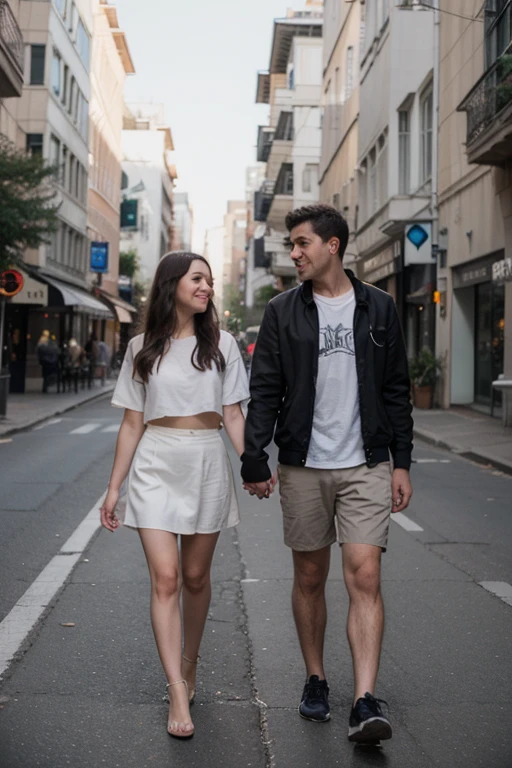 Couple holding hands
