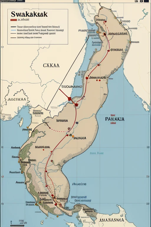 dominated by the Bugis tribe with their king Arung Palakka. The Makassar War was not a war between tribes because the Gowa side had allies from the Bugis, and likewise the Dutch-Bone side had allies from the Makassar people. The Makassar War is the largest war ever conducted by the VOC in the 17th century. The Gowa and Tallo kingdoms are better known as the Makassar Kingdom. This kingdom is located in the South Sulawesi region. Makassar is actually the capital of Gowa, which was formerly known as Ujungpandang. Geographically, South Sulawesi has an important position, being close to the trading routes of the Nusantara. The Makassar region has even become a center for traders, both from the eastern part of Indonesia and from the western part. With its location, the Makassar Kingdom has become a major and powerful kingdom controlling the trade routes of the Nusantara. Below is the map of South Sulawesi on